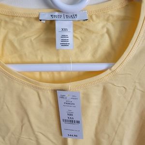 White House Black Market Yellow Top